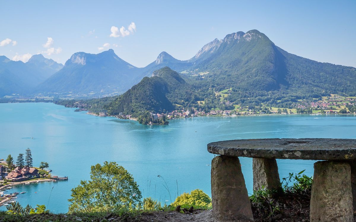 Vue panoramique du Lac d'Annecy